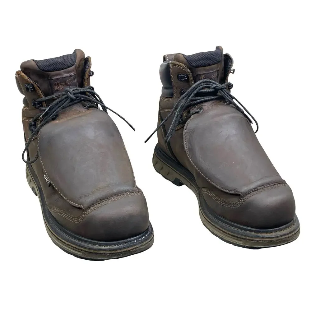 Danner Mens Steel Yard Brown Met Guard Steel Tue Work Boot Size US 8.5
